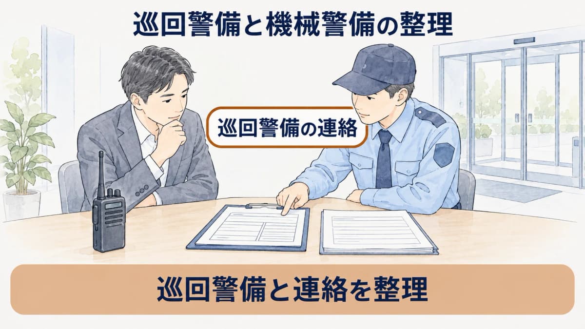 無線機と報告書類で連絡と報告を分ける図